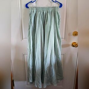 Elegant Light Blue Women's Skirt, Cotton, Medium, Renaissance